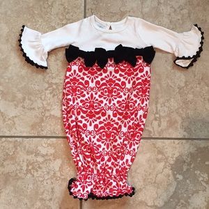 Mud Pie gown baby girl 0-3 months